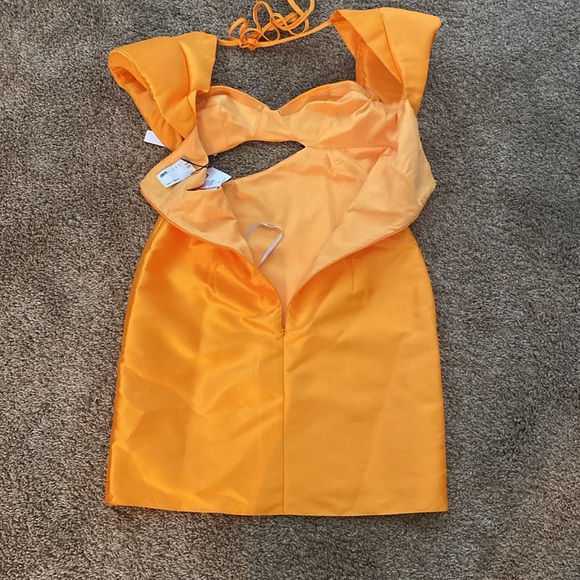 ASOS Luxe | NWT Gorgeous Tangerine Cocktail Dress - Picture 10 of 12